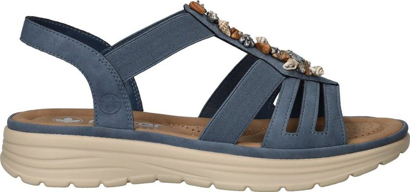 Rieker - V8549 - Sandalen - Blauw - Nabukino - Ultralicht Comfort