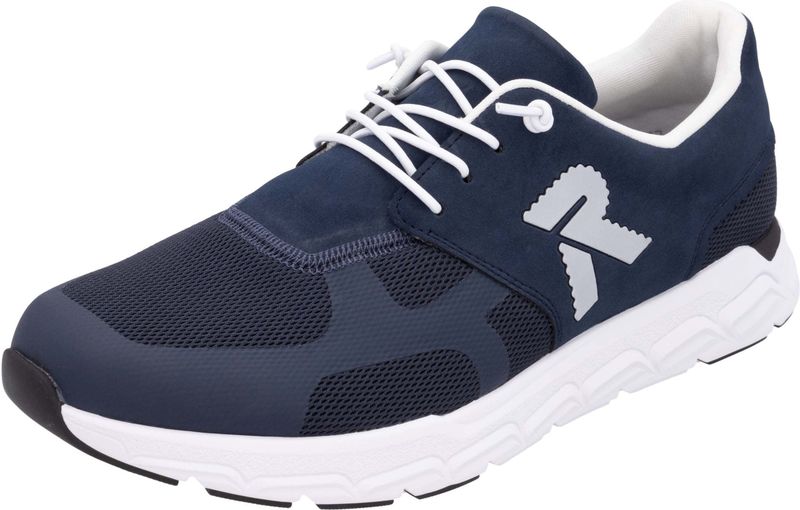 OTTO RIEKER Preston Sport Slip-on Sneakers - Donkerblauw - Elastiek Sluiting - Sleehak