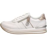Remonte - D1327 81 - Sneakers - Wit - Leer - Rits en Vetersluiting