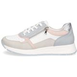 Remonte - Sneakers - Lichtgrijs - Sleehak - Vetersluiting