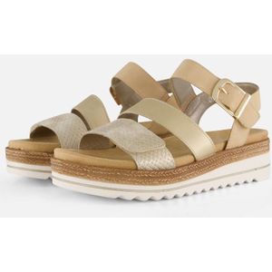 Remonte - Sandalen - Goud - Synthetisch - Banden met Klittenband