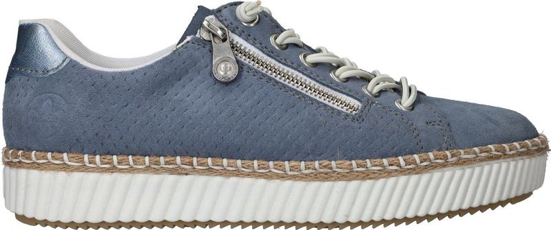 Rieker - Veterschoenen Laag - Blauw - Casual Schoenen