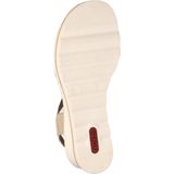 Rieker - Dames Sandaal - Licht Groen - Imitatieleer - Antistress-voetbed