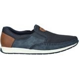 Rieker - Heren Instapschoenen - Zwart - Textiel en Imitatieleer