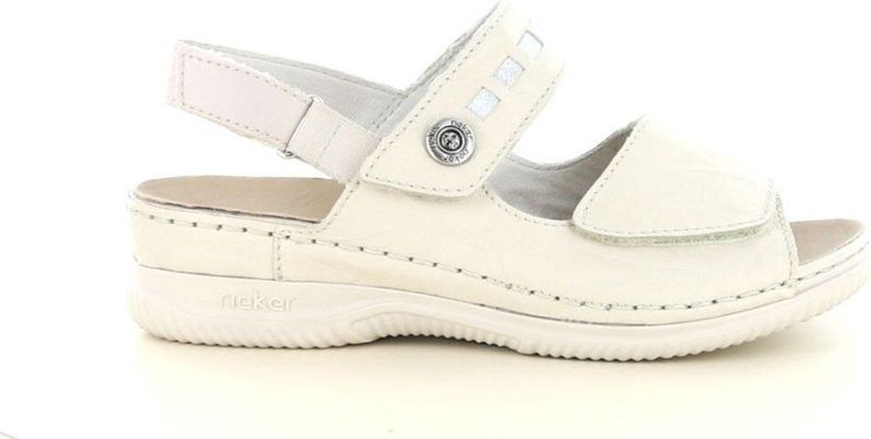 Rieker - V7473 - Sandaal - Beige - Leer - Wijdte H