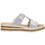 Rieker - 62936 - Damessandalen - Platina Zilver - Zachte Binnenzool