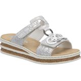Rieker - 62936 - Damessandalen - Platina Zilver - Zachte Binnenzool