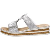 Rieker - 62936 - Damessandalen - Platina Zilver - Zachte Binnenzool