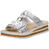 Rieker - 62936 - Damessandalen - Platina Zilver - Zachte Binnenzool
