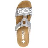 Rieker - 62936 - Damessandalen - Platina Zilver - Zachte Binnenzool