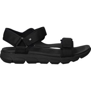 Rieker - Sport Sandalen - Zwart - Textiel - Verstelbare Banden