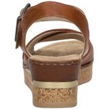 Rieker - Sandalen Hak - Cognac - Kunstleer