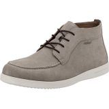 Enkellaarsjes - Lichtbeige - Leer - Vetersluiting - Normale Wijdte