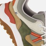 Riekers - Evolution Sneakers - Groen - Leer - Vetersluiting - Rubber Zool