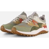 Riekers - Evolution Sneakers - Groen - Leer - Vetersluiting - Rubber Zool