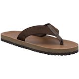 Rieker - Slippers - Bruin - Leren Voetbed - Slip-On