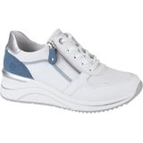 Sneakers - D0T10 - Effen - Leer - Uitneembare Zool - Ritssluiting - Sleehak