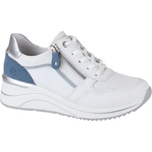 Sneakers - D0T10 - Effen - Leer - Uitneembare Zool - Ritssluiting - Sleehak