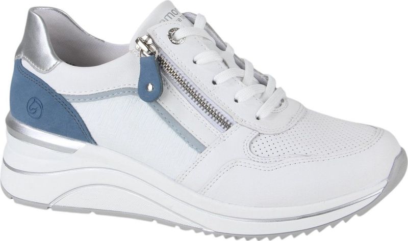 Sneakers - D0T10 - Effen - Leer - Uitneembare Zool - Ritssluiting - Sleehak