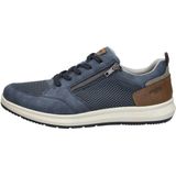 Rieker - Heren Sneakers - Blauw - Comfortabel - Vetersluiting