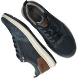 Rieker - Heren Sneakers - Blauw - Comfortabel - Vetersluiting