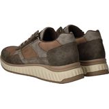 Rieker - Heren Sneakers - Zwart - Leer en Imitatieleer - Rits Sluiting