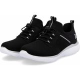 Unikleur - Instapschoen - Zwart - Vrijetijdssneaker - Elastische Sluiting