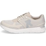 Lichtbeige Sneakers - Vrijetijdsschoen - Instapschoen met Elastiek - Plateauhak