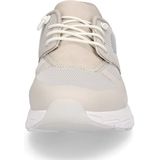 Lichtbeige Sneakers - Vrijetijdsschoen - Instapschoen met Elastiek - Plateauhak