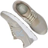 Lichtbeige Sneakers - Vrijetijdsschoen - Instapschoen met Elastiek - Plateauhak