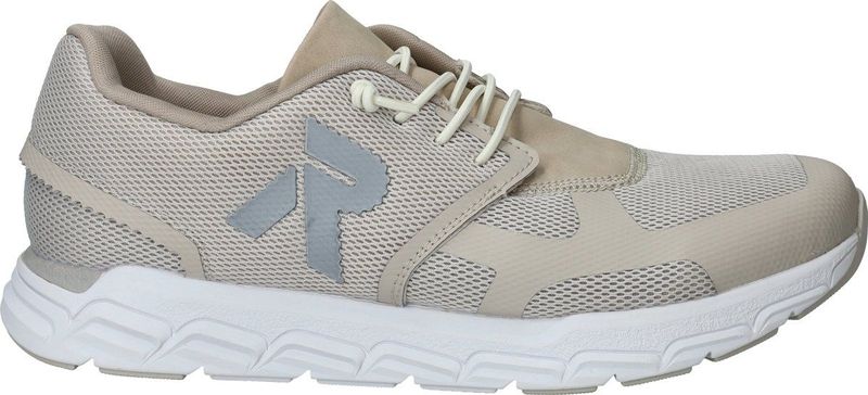 Lichtbeige Sneakers - Vrijetijdsschoen - Instapschoen met Elastiek - Plateauhak