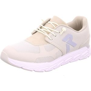 Rieker - Sport - Sneakers - Beige - Mesh/Synthetisch - Vetersluiting