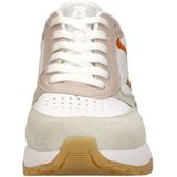 Rieker - Dames Sneaker - Grijs - Suède en Imitatieleer - Chunky Loopzool