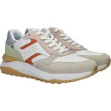 Rieker - Dames Sneaker - Grijs - Suède en Imitatieleer - Chunky Loopzool