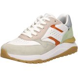 Rieker - Dames Sneaker - Grijs - Suède en Imitatieleer - Chunky Loopzool