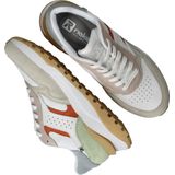 Rieker - Dames Sneaker - Grijs - Suède en Imitatieleer - Chunky Loopzool
