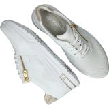 Rieker - Lage Sneakers - Imitatieleer - Zwart - Rits Sluiting