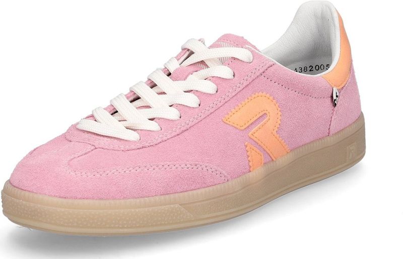Rieker - Sport Sneakers - Dames - Roze - Suède
