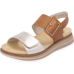 Remonte - Dames - Sandalen - Cognac/Caramel - Leer