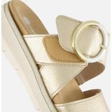 Remonte - Dames Slippers - Grijs - Leer - Verwijderbaar Voetbed