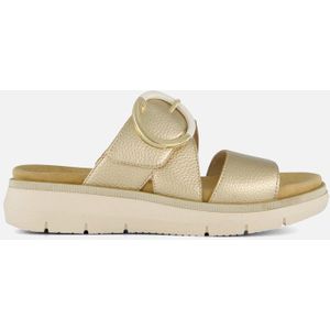 Remonte - Dames Slippers - Grijs - Leer - Verwijderbaar Voetbed