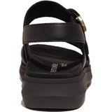 Remonte - Dames - Sandalen - Zwart - Leer, Klittenbandsluiting, Lite 'n Soft Zool