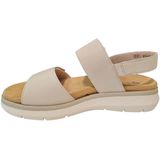 Remonte - Sandalen - Beige - Leer - Klittenbandsluiting