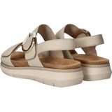 Remonte - Sandalen - Beige - Leer - Klittenbandsluiting