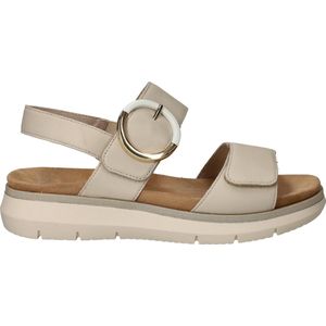 Remonte - Sandalen - Beige - Leer - Klittenbandsluiting