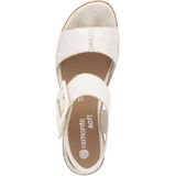Remonte - Dames Sandalen Sleehak - Wit - Leer