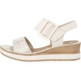 Remonte - Dames Sandalen Sleehak - Wit - Leer