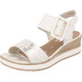 Remonte - Dames Sandalen Sleehak - Wit - Leer