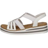 Rieker - V0240 Alabama Weiss - Sandalen - Wit - Ultralicht - Antistress