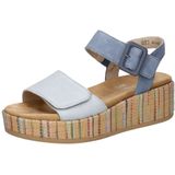 Remonte - Sandalen - Blauw - Comfortabele Plateau Zool